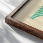 bauhaus print beige tone wavy lines design 3