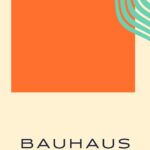 bauhaus print beige tone wavy lines design 4