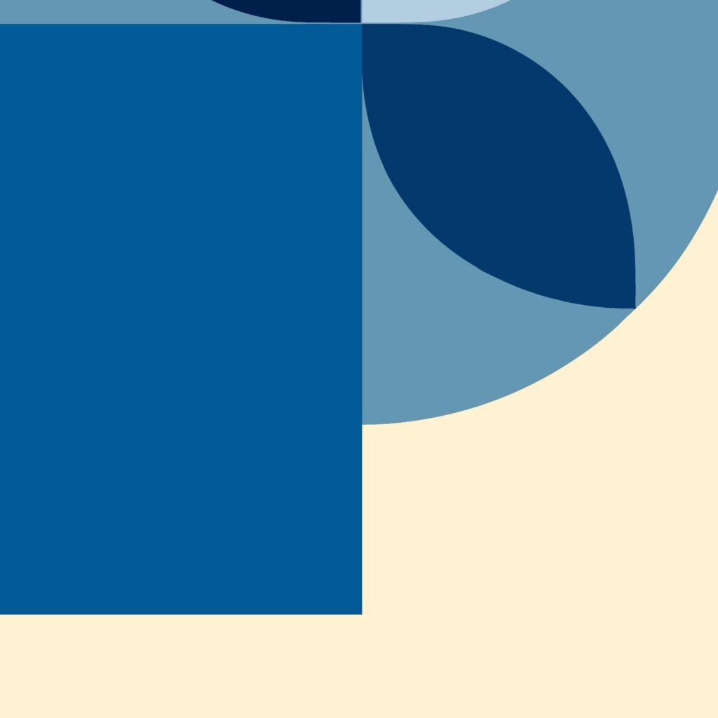 bauhaus print blue geometric shape design 4