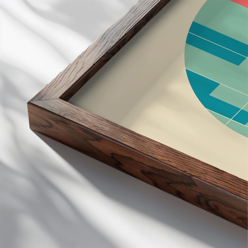 bauhaus print blue geometric simplistic design 3