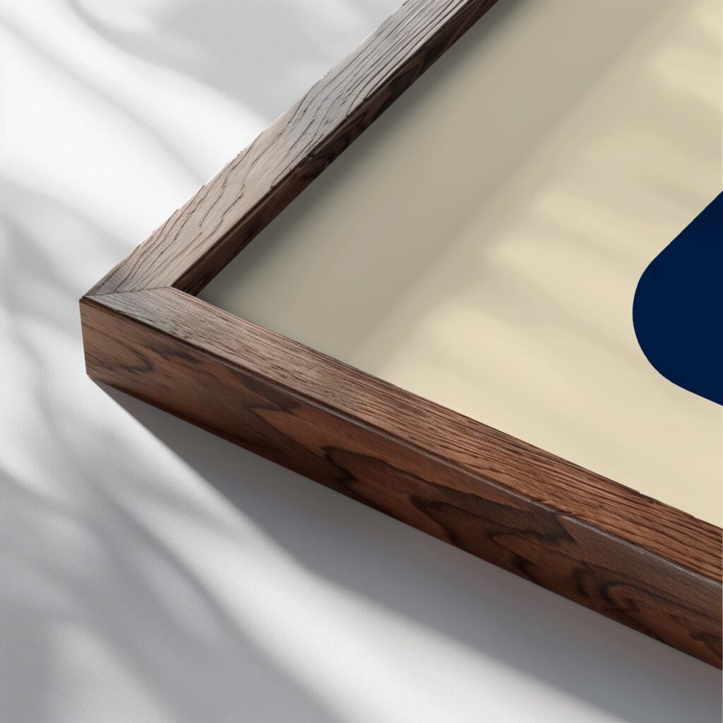 bauhaus print blue overlap geometric shapes 3