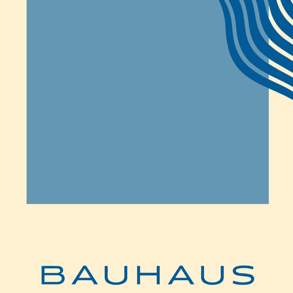 bauhaus print blue wave abstract minimalist art 4