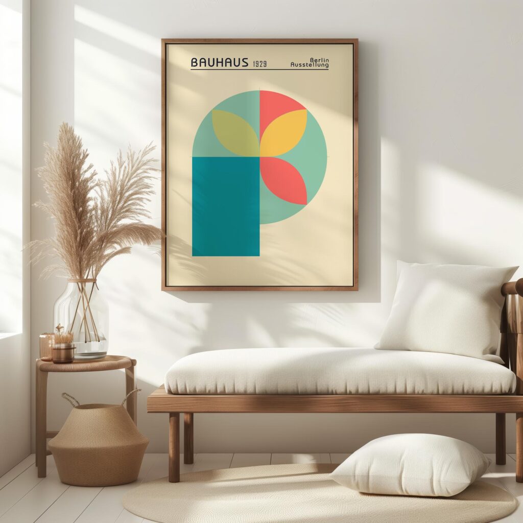 bauhaus print bold geometric color block design 6