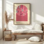 bauhaus print bold red geometric shapes 6