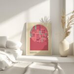 bauhaus print bold red geometric shapes 7