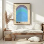 bauhaus print cool tones arch design 6