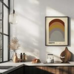 bauhaus print earth tone archway graphic art 5