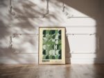 bauhaus print green geometric pattern design
