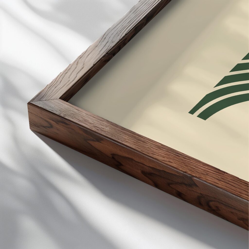 bauhaus print green geometric wavy design 3