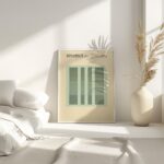 bauhaus print green tones geometric blocks 7