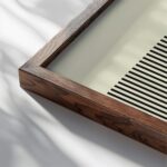 bauhaus print green triangle abstract lines 3