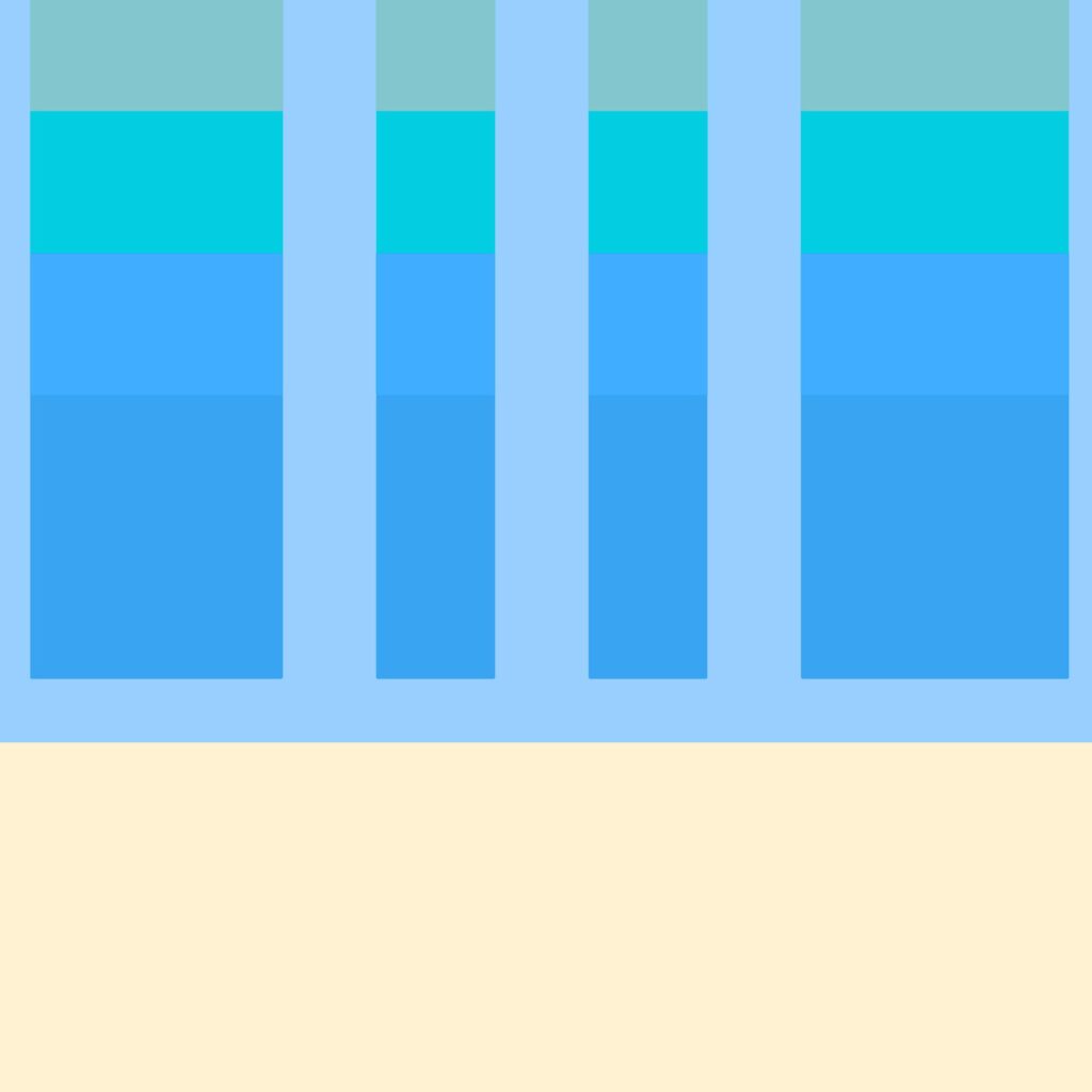 bauhaus print in blue with geometric stripes 4