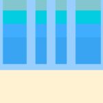 bauhaus print in blue with geometric stripes 4