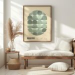 bauhaus print in neutral tones geometric shapes 6