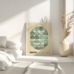 bauhaus print in neutral tones geometric shapes 7