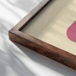 bauhaus print in pink gray geometric design 3