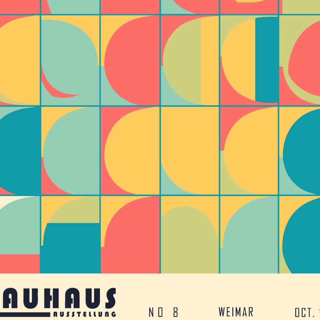 bauhaus print in primary colors bold geometry 4