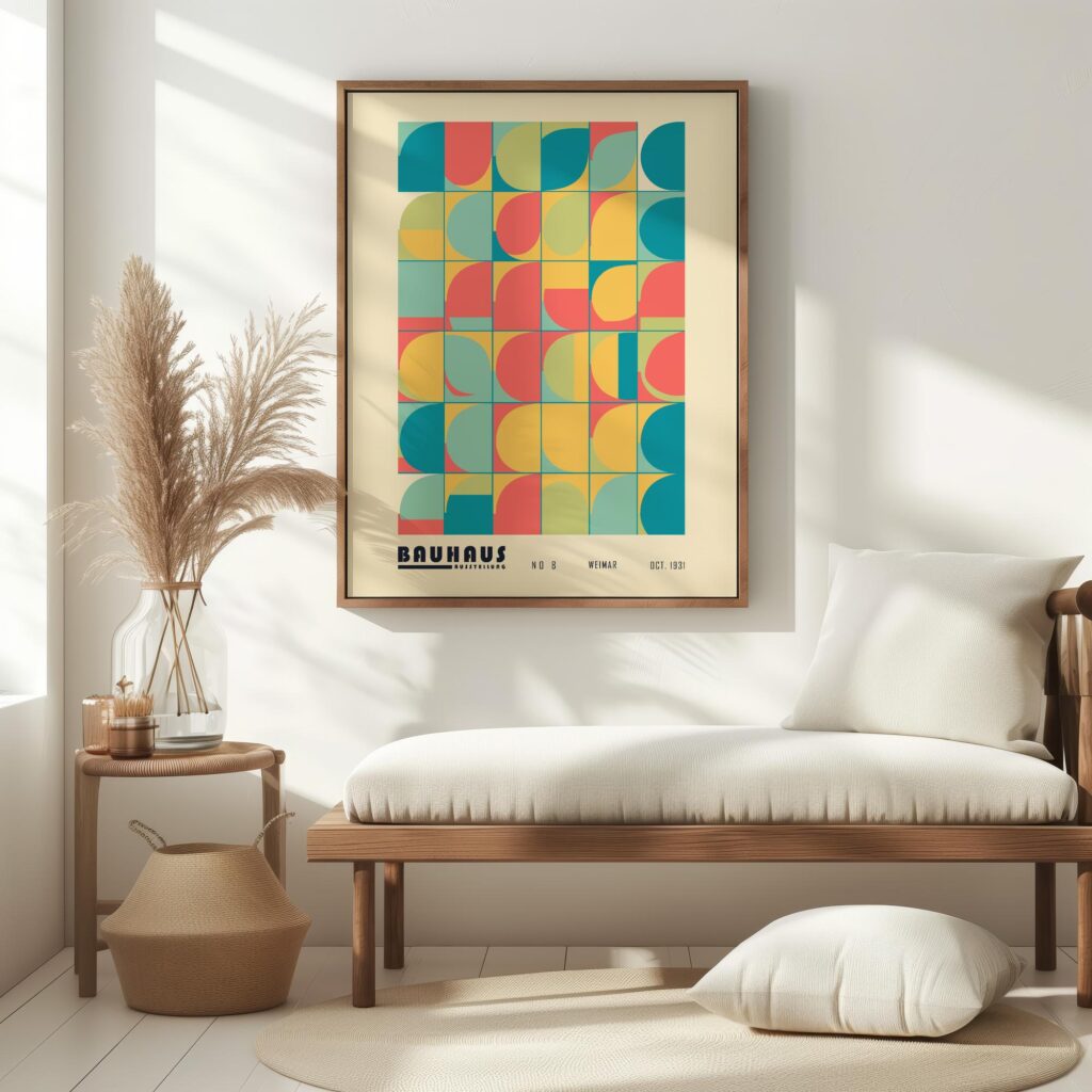 bauhaus print in primary colors bold geometry 6