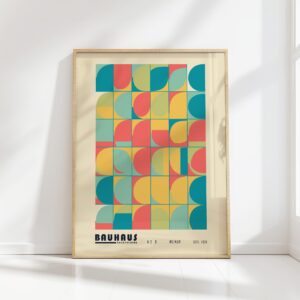 bauhaus print in primary colors bold geometry 8