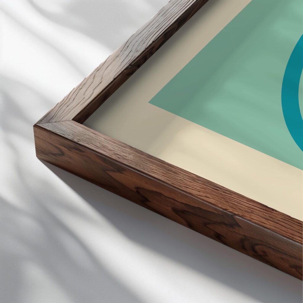 bauhaus print in warm tones minimalist arch design 3