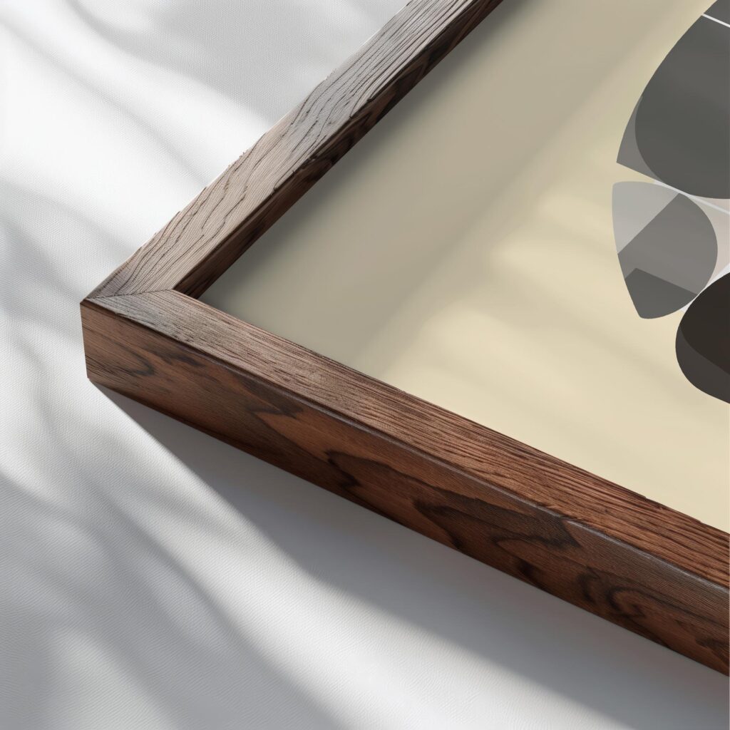 bauhaus print neutral geometric circle design 3