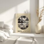 bauhaus print neutral geometric circle design 7