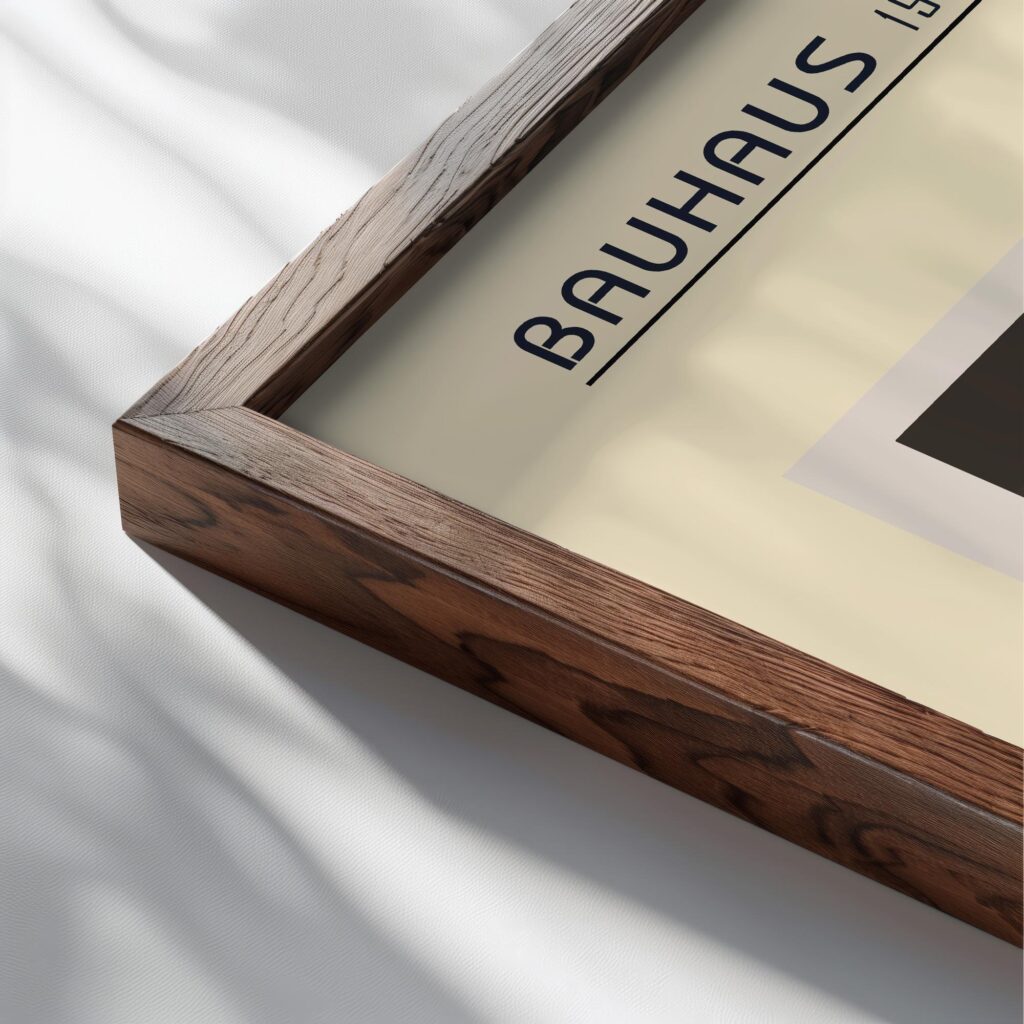 bauhaus print neutral tone geometric pattern 3