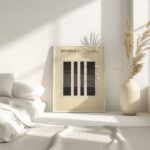 bauhaus print neutral tone geometric pattern 7