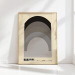 bauhaus print neutral tones arch design 8