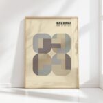 bauhaus print neutral tones block graphics 8
