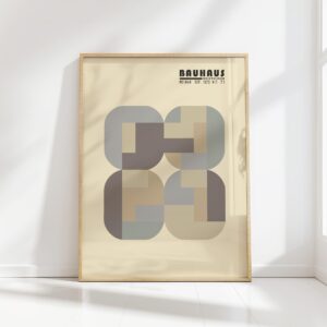 bauhaus print neutral tones block graphics 8