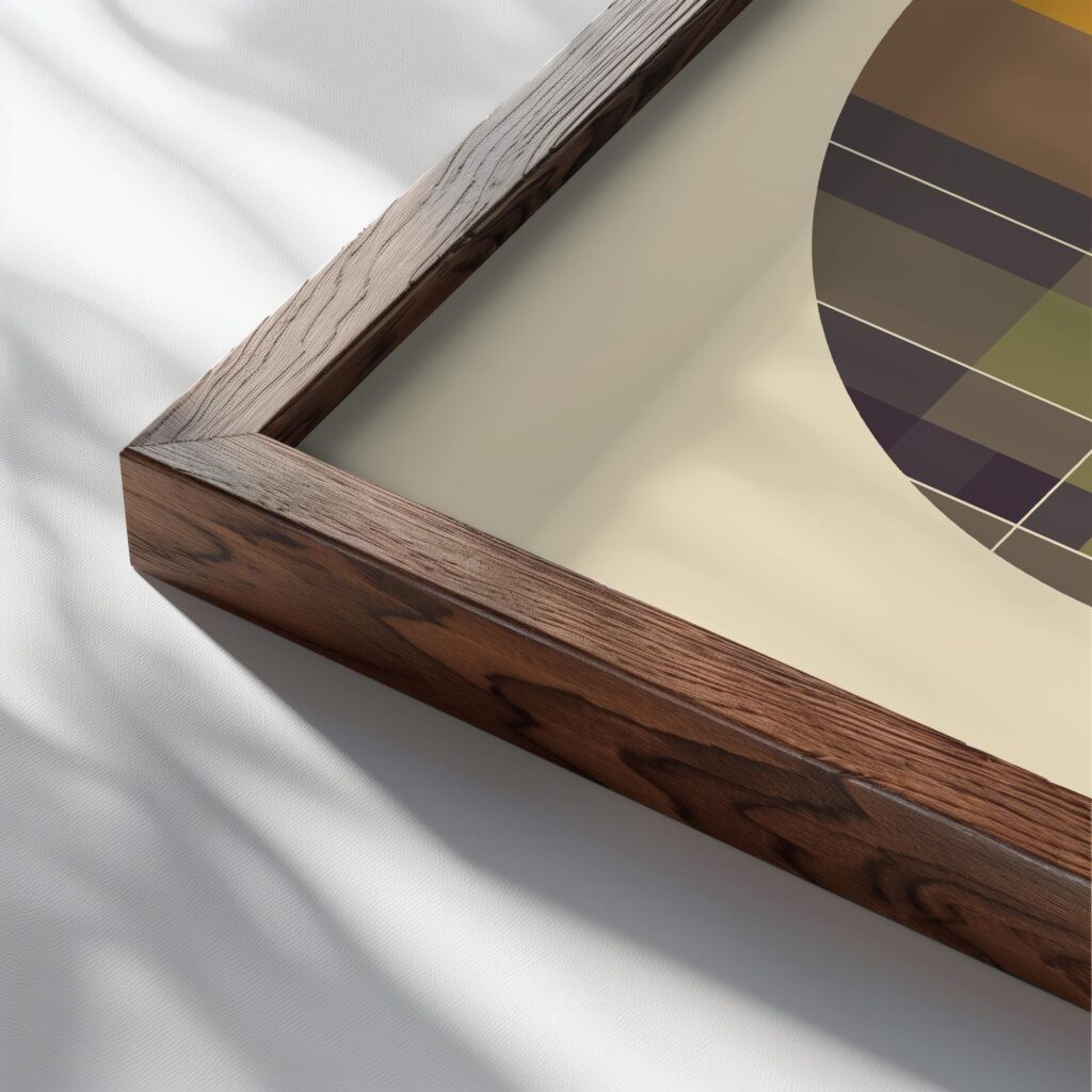 bauhaus print neutral tones geometric grid design 3