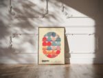bauhaus print neutral tones geometric harmony