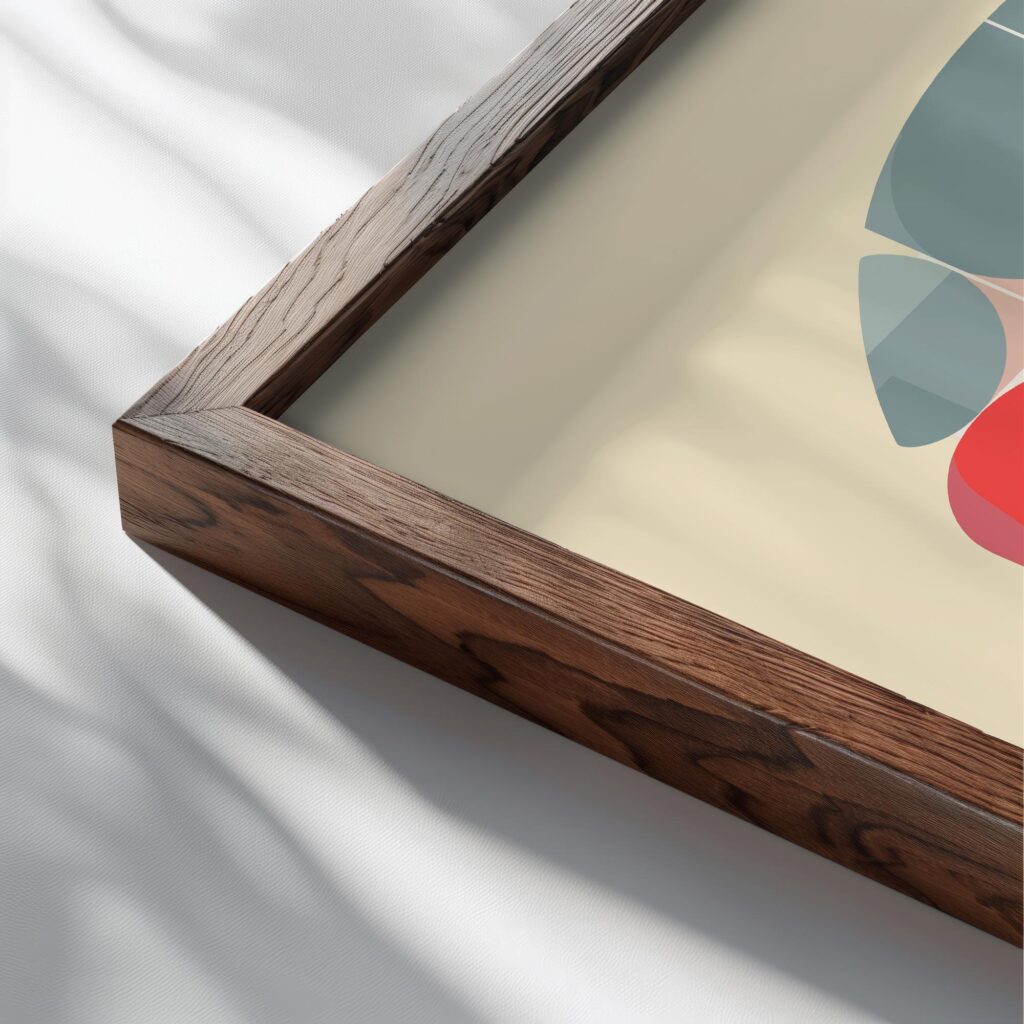 bauhaus print neutral tones geometric harmony 3