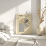 bauhaus print neutral tones geometric shapes 15