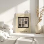 bauhaus print neutral tones geometric shapes 23