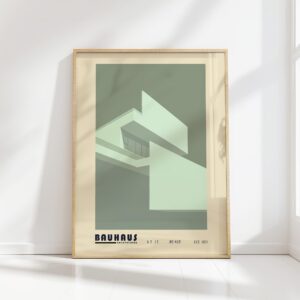 bauhaus print neutral tones geometric shapes 32