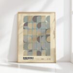 bauhaus print neutral tones geometric shapes 8