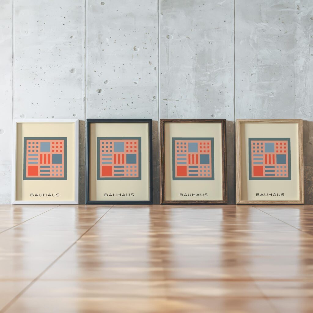 bauhaus print neutral tones graphic blocks 2