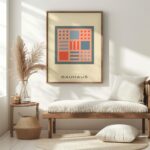 bauhaus print neutral tones graphic blocks 6