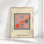 bauhaus print neutral tones graphic blocks 8