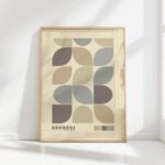 bauhaus print neutral tones minimalist design