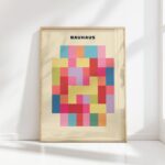 bauhaus print pastel geometric blocks design 2