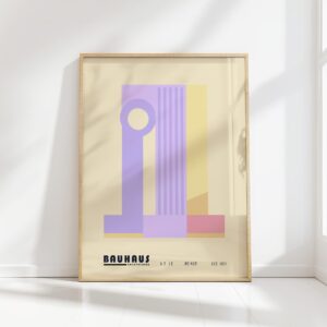 bauhaus print pastel geometric minimalist artwork 2