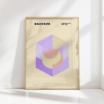 bauhaus print pastel geometric minimalist artwork 3