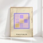 bauhaus print pastel geometric shapes lines 8