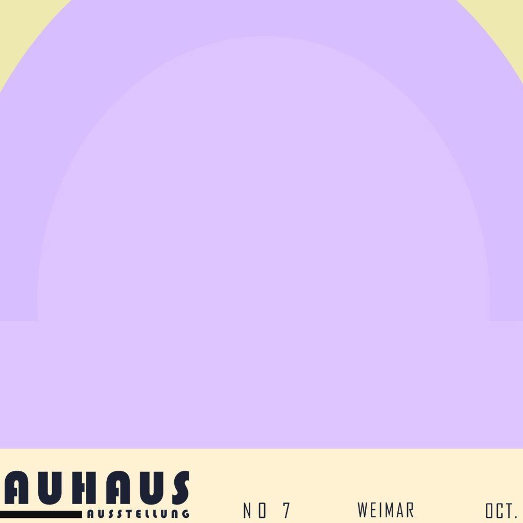 bauhaus print pastel rainbow arch design 4