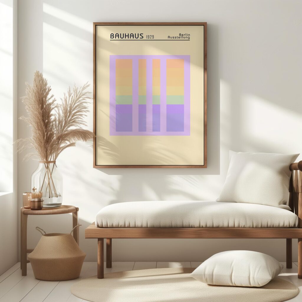 bauhaus print pastel tone minimalist geometry 6
