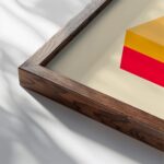 bauhaus print summer tones abstract composition 3