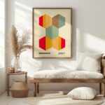 bauhaus print summer tones abstract composition 6